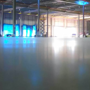 Construction of floor floor hardened wear-resistant material